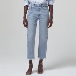Citizen of Humanity Daphne Crop Jeans Women's Light Blue Jeans 25 Good Condition